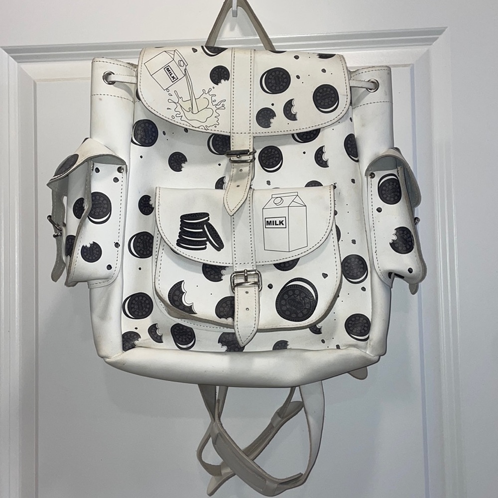 Grafea Leather Oreo Backpack RARE